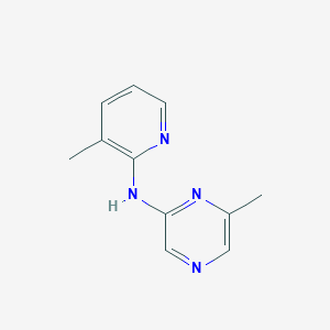 molecular formula C11H12N4 B2570957 6-甲基-N-(3-甲基吡啶-2-基)吡嗪-2-胺 CAS No. 2320420-76-4