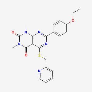 7-(4-ethoxyphenyl)-1,3-dimethyl-5-((pyridin-2-ylmethyl)thio)pyrimido[4,5-d]pyrimidine-2,4(1H,3H)-dione