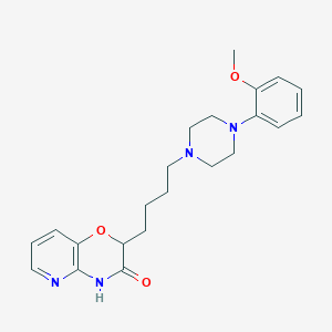 molecular formula C22H28N4O3 B2570972 2-{4-[4-(2-methoxyphenyl)piperazin-1-yl]butyl}-2H,3H,4H-pyrido[3,2-b][1,4]oxazin-3-one CAS No. 1263386-36-2