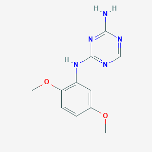 N-(2,5-dimethoxyphenyl)-1,3,5-triazine-2,4-diamine