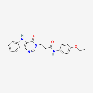 N-(4-ethoxyphenyl)-3-(4-oxo-4,5-dihydro-3H-pyrimido[5,4-b]indol-3-yl)propanamide