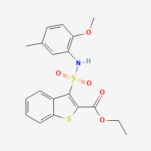 Ethyl 3-[(2-methoxy-5-methylphenyl)sulfamoyl]-1-benzothiophene-2-carboxylate