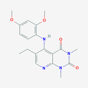 5-((2,4-dimethoxyphenyl)amino)-6-ethyl-1,3-dimethylpyrido[2,3-d]pyrimidine-2,4(1H,3H)-dione