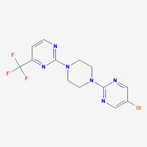 2-[4-(5-Bromopyrimidin-2-yl)piperazin-1-yl]-4-(trifluoromethyl)pyrimidine