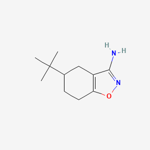 molecular formula C11H18N2O B2570981 5-Tert-butyl-4,5,6,7-tetrahydro-1,2-benzoxazol-3-amine CAS No. 2580226-46-4