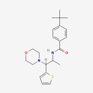 4-tert-butyl-N-[1-methyl-2-morpholino-2-(2-thienyl)ethyl]benzamide