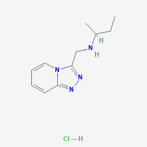 molecular formula C11H17ClN4 B2571005 (Butan-2-yl)({[1,2,4]triazolo[4,3-a]pyridin-3-yl}methyl)amine hydrochloride CAS No. 1240528-07-7