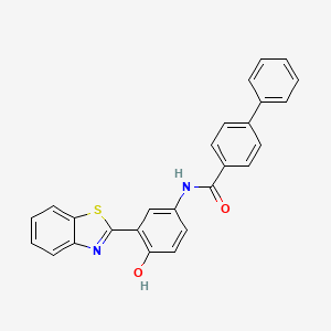 N-(3-(benzo[d]thiazol-2-yl)-4-hydroxyphenyl)-[1,1'-biphenyl]-4-carboxamide