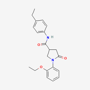 1-(2-ethoxyphenyl)-N-(4-ethylphenyl)-5-oxopyrrolidine-3-carboxamide