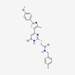 molecular formula C25H24N4O3S2 B2571020 2-(4-allyl-3,5-dioxo-3,4-dihydro-2H-pyridazino[4,5-b][1,4]thiazin-6(5H)-yl)-N-phenylacetamide CAS No. 1115866-65-3