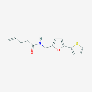 N-((5-(thiophen-2-yl)furan-2-yl)methyl)pent-4-enamide