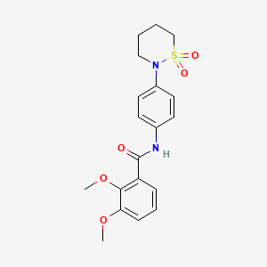 N-[4-(1,1-dioxothiazinan-2-yl)phenyl]-2,3-dimethoxybenzamide