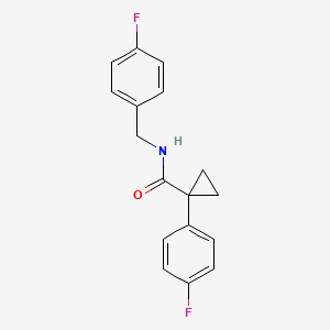 N-(4-fluorobenzyl)-1-(4-fluorophenyl)cyclopropanecarboxamide