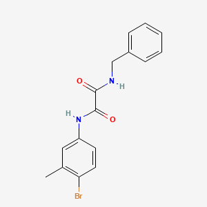 molecular formula C16H15BrN2O2 B2571047 N-benzyl-N'-(4-bromo-3-methylphenyl)ethanediamide CAS No. 329079-17-6
