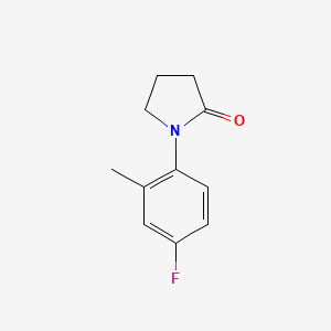 molecular formula C11H12FNO B2571059 1-(4-Fluoro-2-methylphenyl)pyrrolidin-2-one CAS No. 2279122-19-7