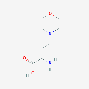 molecular formula C8H18Cl2N2O3 B2571061 2-Amino-4-morpholinobutanoic acid CAS No. 770684-35-0