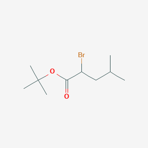 molecular formula C10H19BrO2 B2571062 叔丁基2-溴-4-甲基戊酸酯 CAS No. 152624-22-1