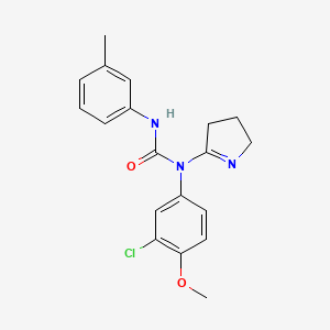 1-(3-chloro-4-methoxyphenyl)-1-(3,4-dihydro-2H-pyrrol-5-yl)-3-(m-tolyl)urea