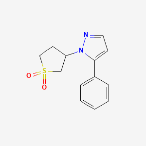 3-(5-Phenylpyrazol-1-yl)thiolane 1,1-dioxide