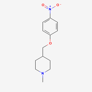 molecular formula C13H18N2O3 B2571078 1-甲基-4-[(4-硝基苯氧基)甲基]哌啶 CAS No. 902454-25-5