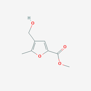 molecular formula C8H10O4 B2571081 Methyl 4-(hydroxymethyl)-5-methylfuran-2-carboxylate CAS No. 209853-87-2