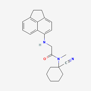 N-(1-cyanocyclohexyl)-2-[(1,2-dihydroacenaphthylen-5-yl)amino]-N-methylacetamide