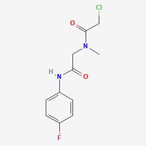 2-chloro-N-{[(4-fluorophenyl)carbamoyl]methyl}-N-methylacetamide