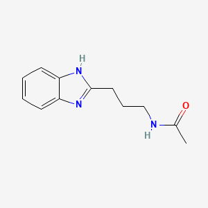 molecular formula C12H15N3O B2571144 N-[3-(1H-benzimidazol-2-yl)propyl]acetamide CAS No. 313508-78-0