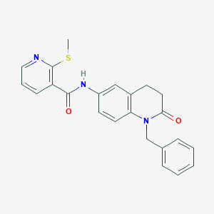 N-(1-benzyl-2-oxo-1,2,3,4-tetrahydroquinolin-6-yl)-2-(methylthio)nicotinamide