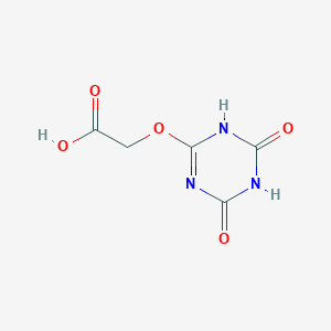 molecular formula C5H5N3O5 B2571147 2-[(4,6-二氧代-1H-1,3,5-三嗪-2-基)氧基]乙酸 CAS No. 2104693-52-7