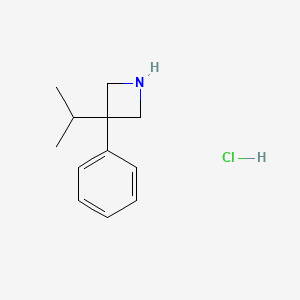 3-Phenyl-3-(propan-2-yl)azetidine hydrochloride