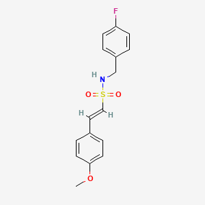 (E)-N-[(4-fluorophenyl)methyl]-2-(4-methoxyphenyl)ethenesulfonamide