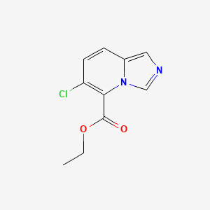 molecular formula C10H9ClN2O2 B2571157 Ethyl 6-Chloroimidazo[1,5-a]pyridine-5-carboxylate CAS No. 2021236-22-4