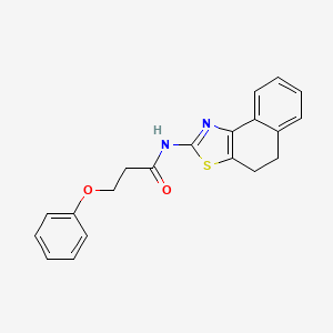 molecular formula C20H18N2O2S B2571167 N-(4,5-dihydronaphtho[1,2-d]thiazol-2-yl)-3-phenoxypropanamide CAS No. 392249-60-4