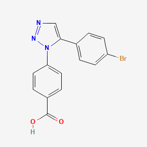 4-[5-(4-bromophenyl)-1H-1,2,3-triazol-1-yl]benzoic acid