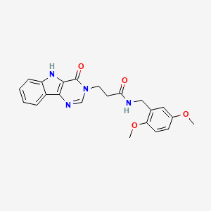 N-(2,5-dimethoxybenzyl)-3-(4-oxo-4,5-dihydro-3H-pyrimido[5,4-b]indol-3-yl)propanamide