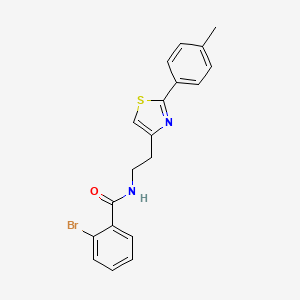 2-bromo-N-{2-[2-(4-methylphenyl)-1,3-thiazol-4-yl]ethyl}benzamide