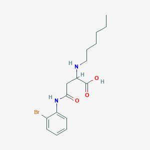 4-((2-Bromophenyl)amino)-2-(hexylamino)-4-oxobutanoic acid