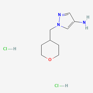 1-(Oxan-4-ylmethyl)pyrazol-4-amine;dihydrochloride