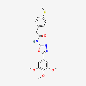 2-(4-(methylthio)phenyl)-N-(5-(3,4,5-trimethoxyphenyl)-1,3,4-oxadiazol-2-yl)acetamide