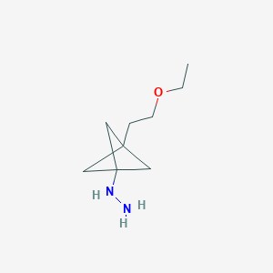 [3-(2-Ethoxyethyl)-1-bicyclo[1.1.1]pentanyl]hydrazine