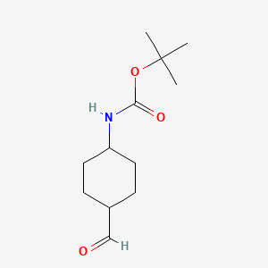 molecular formula C12H21NO3 B2571225 Tert-butyl trans-4-formylcyclohexylcarbamate CAS No. 181308-57-6
