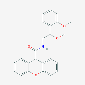 molecular formula C24H23NO4 B2571228 N-[2-methoxy-2-(2-methoxyphenyl)ethyl]-9H-xanthene-9-carboxamide CAS No. 1788558-20-2