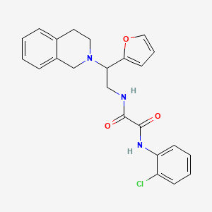 N1-(2-chlorophenyl)-N2-(2-(3,4-dihydroisoquinolin-2(1H)-yl)-2-(furan-2-yl)ethyl)oxalamide