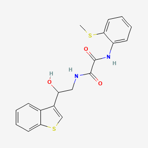 N1-(2-(benzo[b]thiophen-3-yl)-2-hydroxyethyl)-N2-(2-(methylthio)phenyl)oxalamide