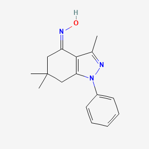 (NZ)-N-(3,6,6-trimethyl-1-phenyl-5,7-dihydroindazol-4-ylidene)hydroxylamine