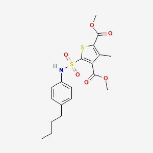 Dimethyl 5-[(4-butylphenyl)sulfamoyl]-3-methylthiophene-2,4-dicarboxylate