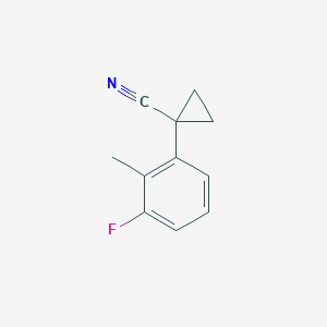 1-(3-Fluoro-2-methylphenyl)cyclopropane-1-carbonitrile