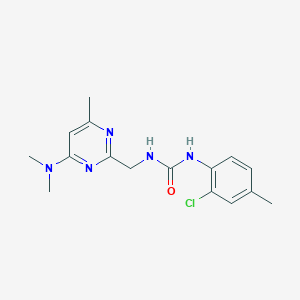 1-(2-Chloro-4-methylphenyl)-3-((4-(dimethylamino)-6-methylpyrimidin-2-yl)methyl)urea
