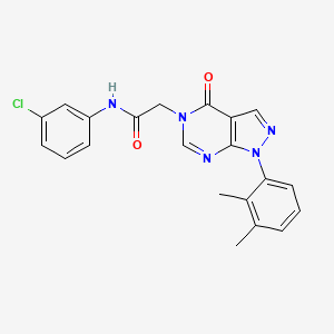 N-(3-chlorophenyl)-2-[1-(2,3-dimethylphenyl)-4-oxopyrazolo[3,4-d]pyrimidin-5-yl]acetamide